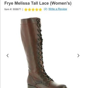 COPY - Frye Melissa tall lace up size 8
